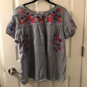 Large Embroidered Blouse